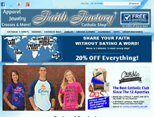 Tablet Screenshot of faithfactorytshirts.com
